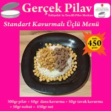 Dana ve Tavuk Kavurmalı Üçlü